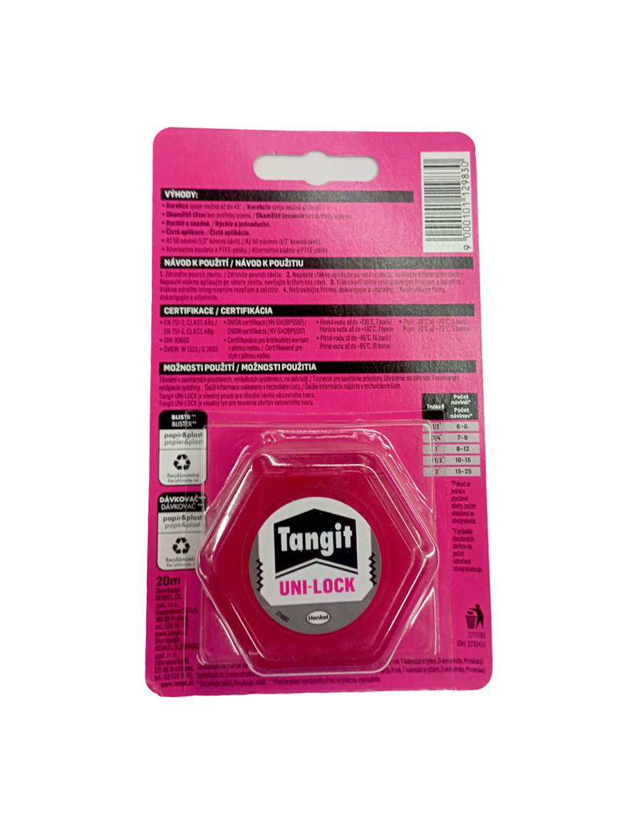 Etansant pentru tevi de apa si gaz, Tangit Uni-Lock, 20 m