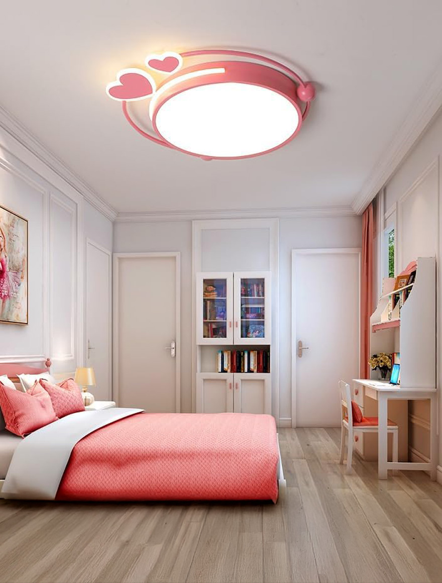 Потолочный светильник LED SG-118-hearts, D500×60, 34W, диммируемый, LuminaLED