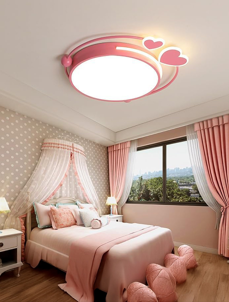 Потолочный светильник LED SG-118-hearts, D500×60, 34W, диммируемый, LuminaLED