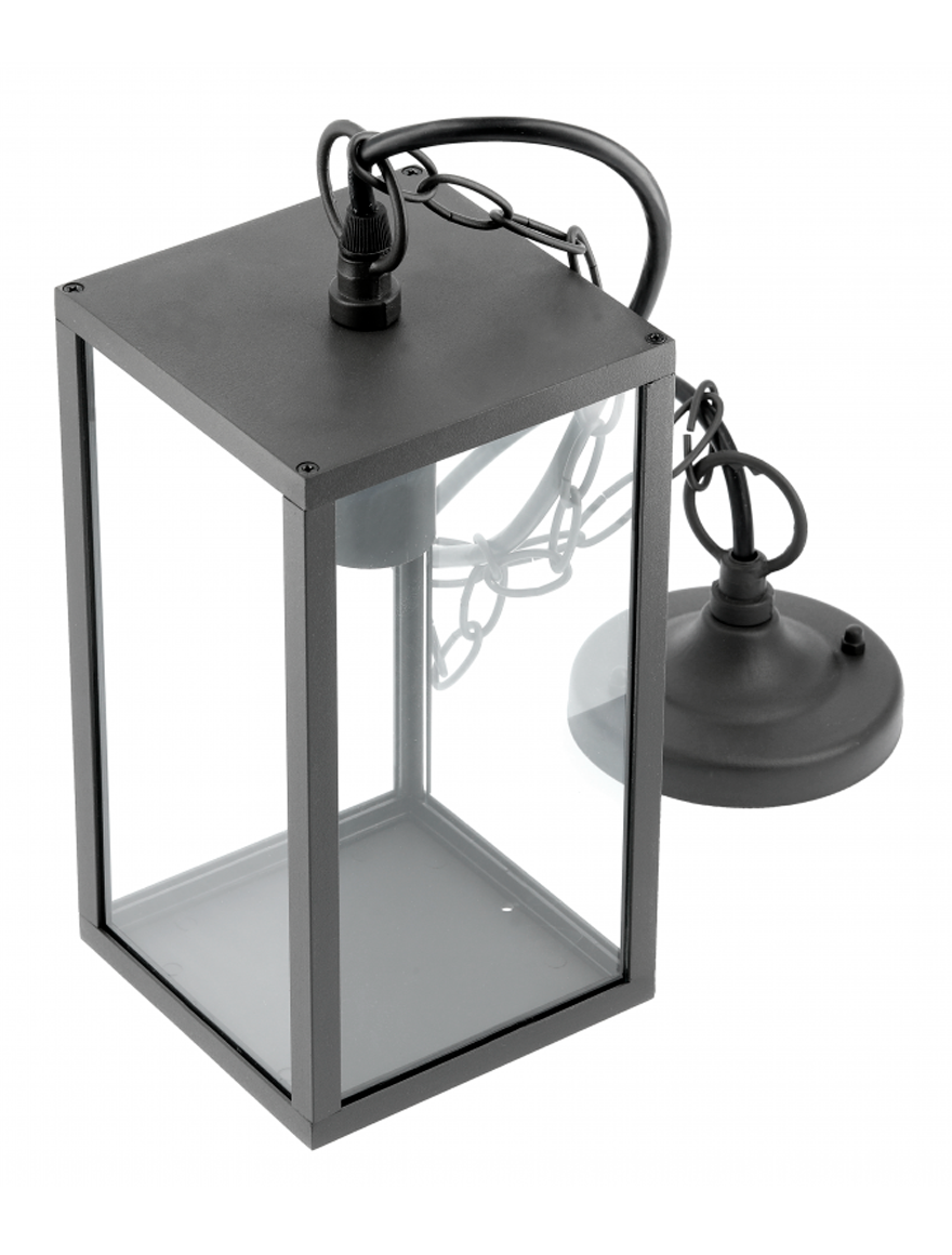 Corp de iluminare suspendat VENTANA-H 1XE27 IP54 negru GTV