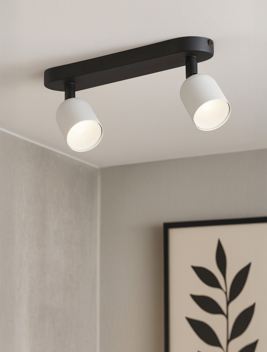 Corp de iluminat TOP 2xGU10 max 50w white TK-LIGHT