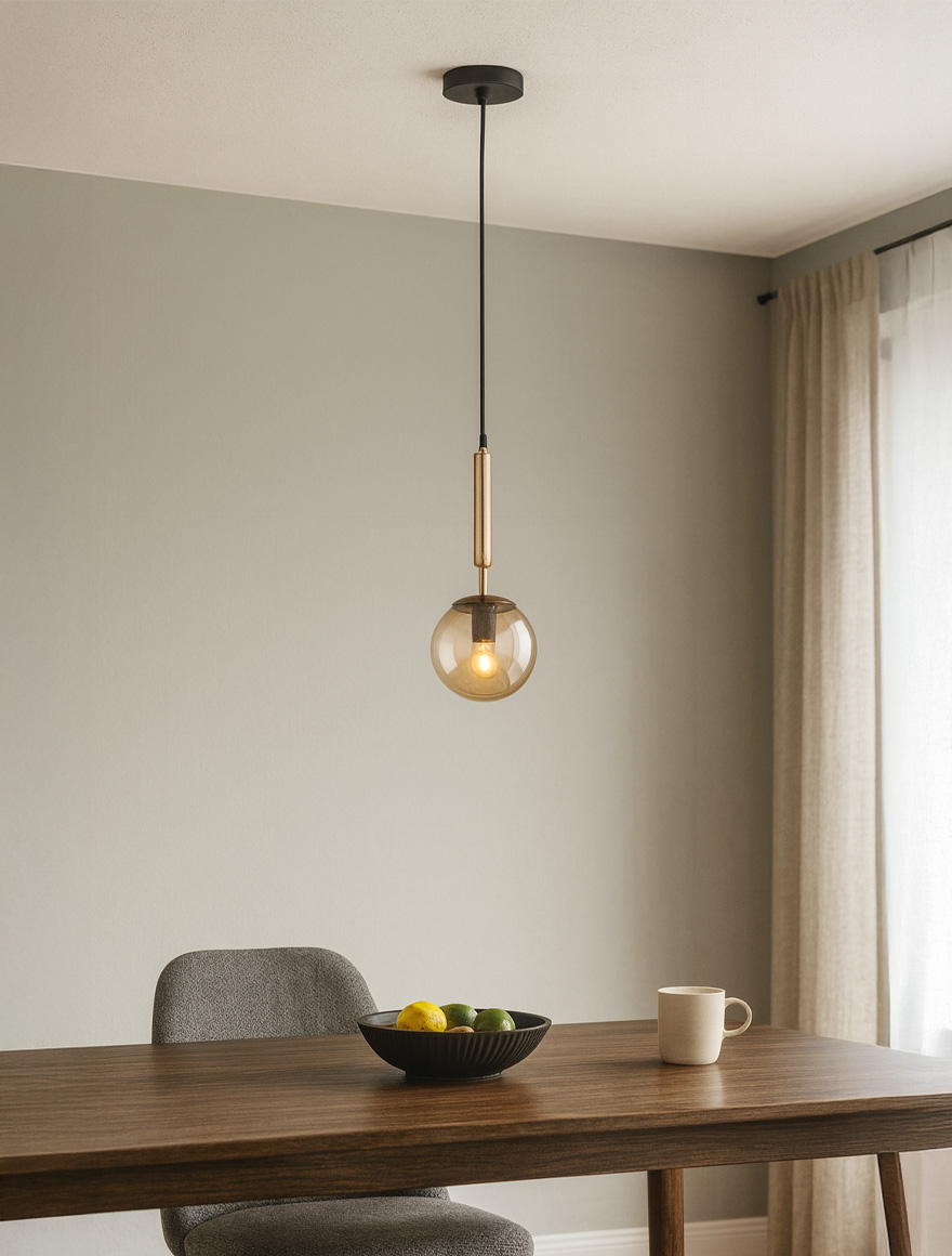 * Lustră VOLDA 1xE14 max 40 W black+gold ALFA