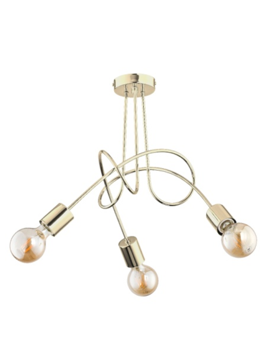 Lustra TANGO 3xE27 max 60W gold ALFA