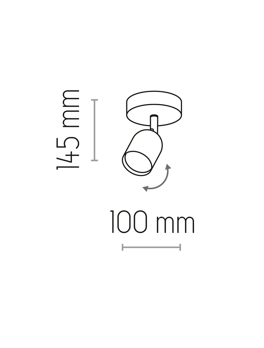 Светильник TOP 1xGU10, макс. 50W, белый, TK-LIGHT