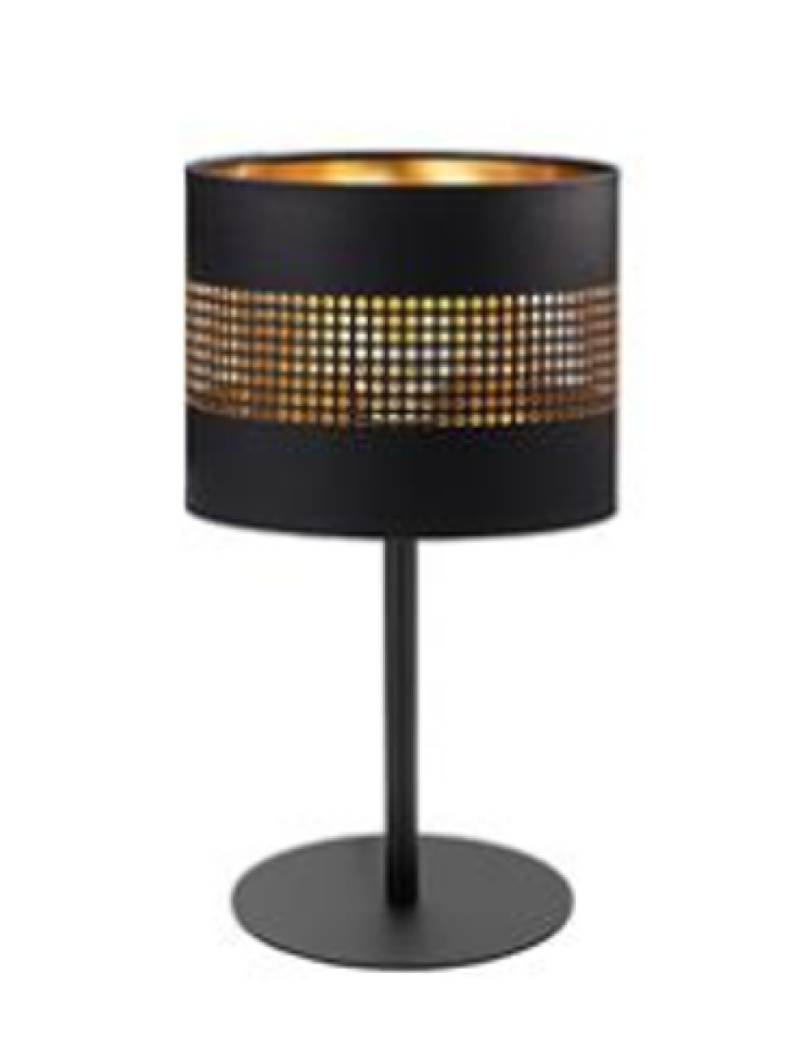 Lampă de masă TAGO 1xE27 max 60W black+gold TK-LIGHT
