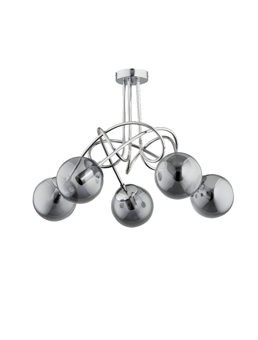 Lustră TANGO 5xE14 max 40W grey ALFA