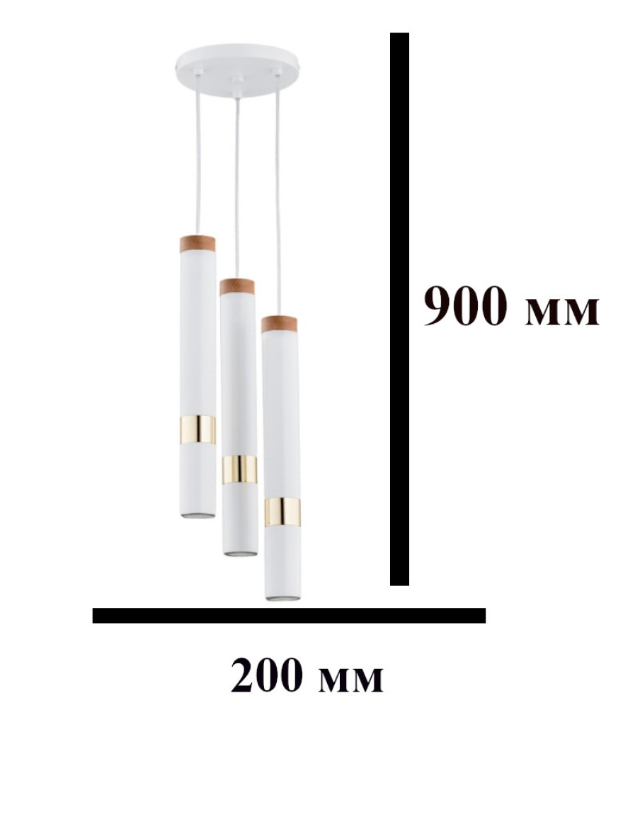 Lustra PARNA 3xGU10 max 20W white ALFA
