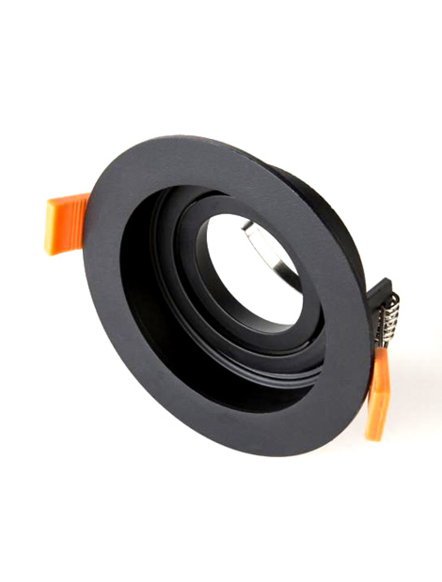 * Spot încorporat ERK5541, MR16, 1xGU10 rotund negru ERKLED