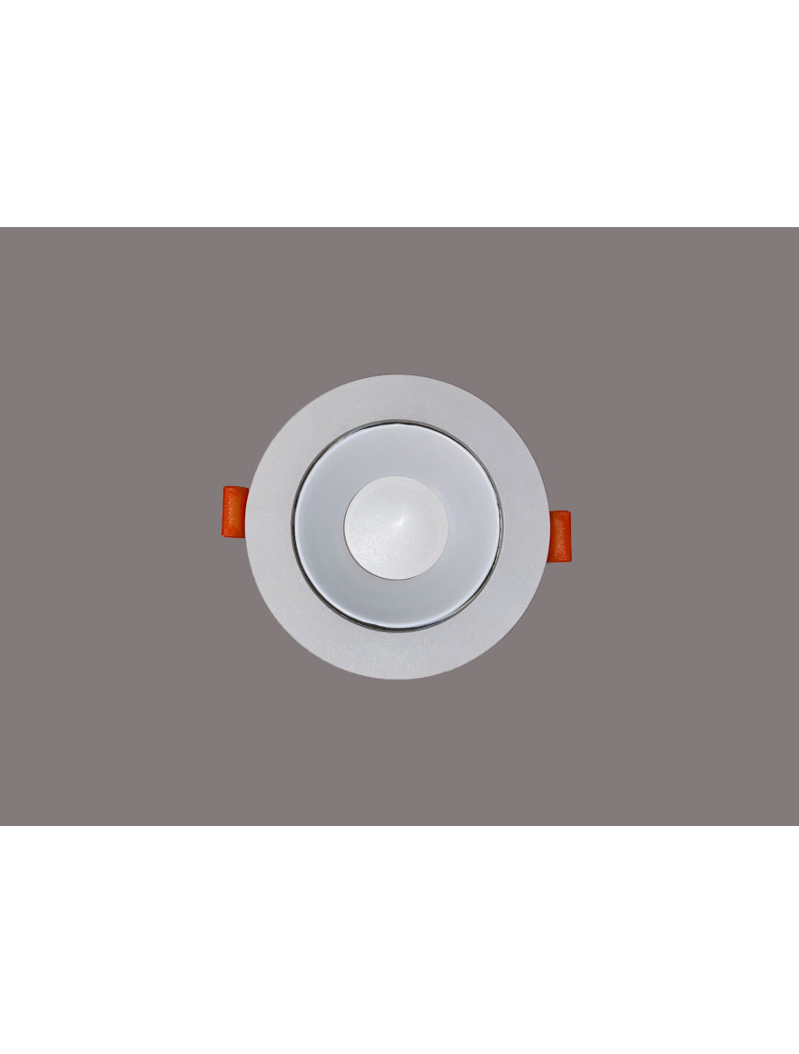 Spot încorporat ERK5560, MR16,1xGU10 rotund alb+alb ERKLED