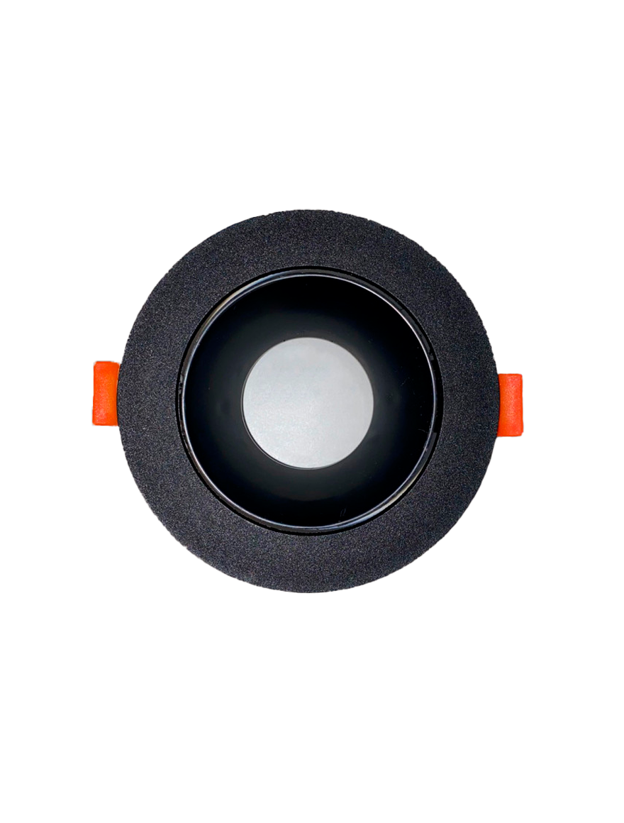 Spot încorporat ERK5567, MR16, 1xGU10 rotund negru+chrome ERKLED