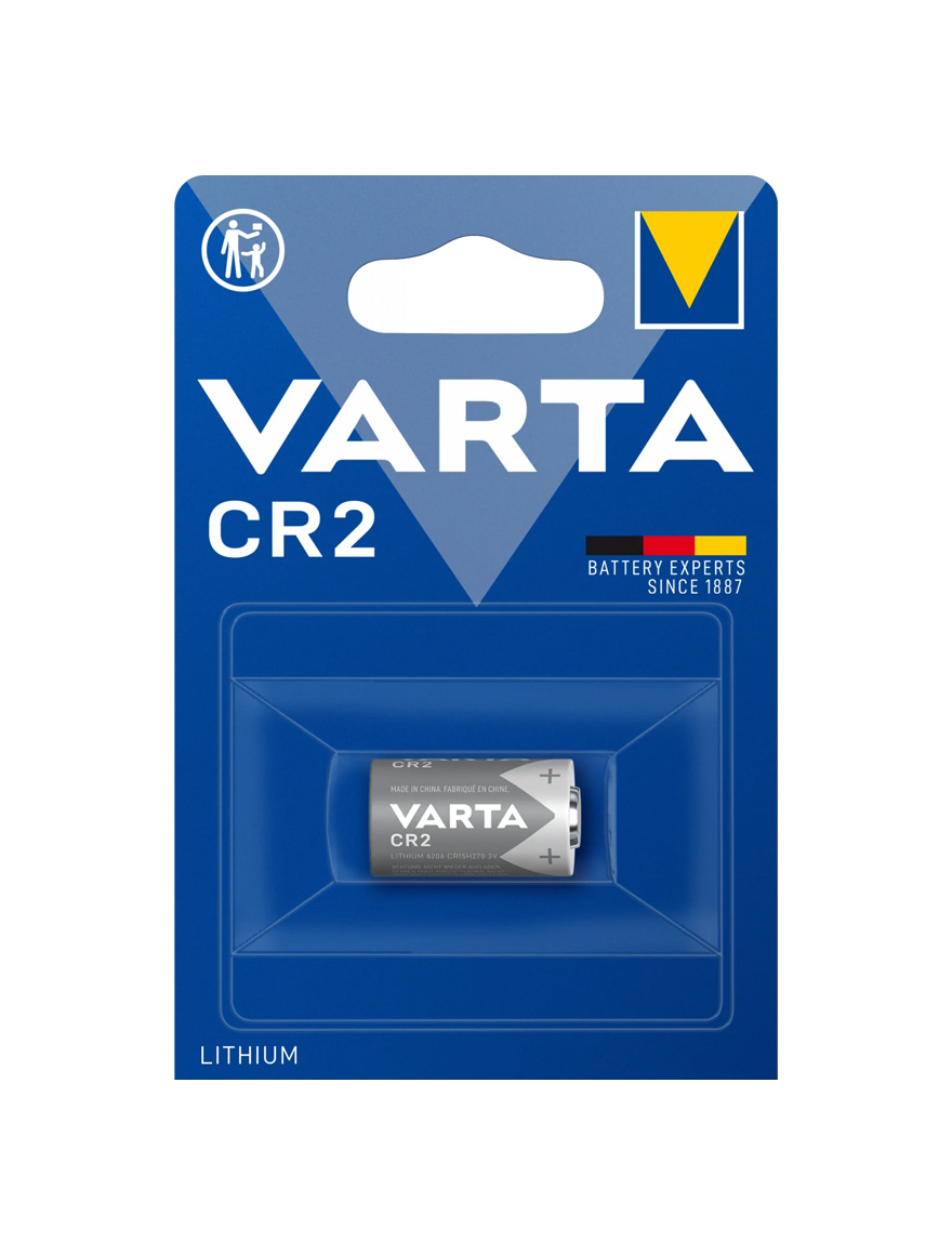 Литиевая батарейка Varta CR2 в блистерной упаковке, 1 шт.