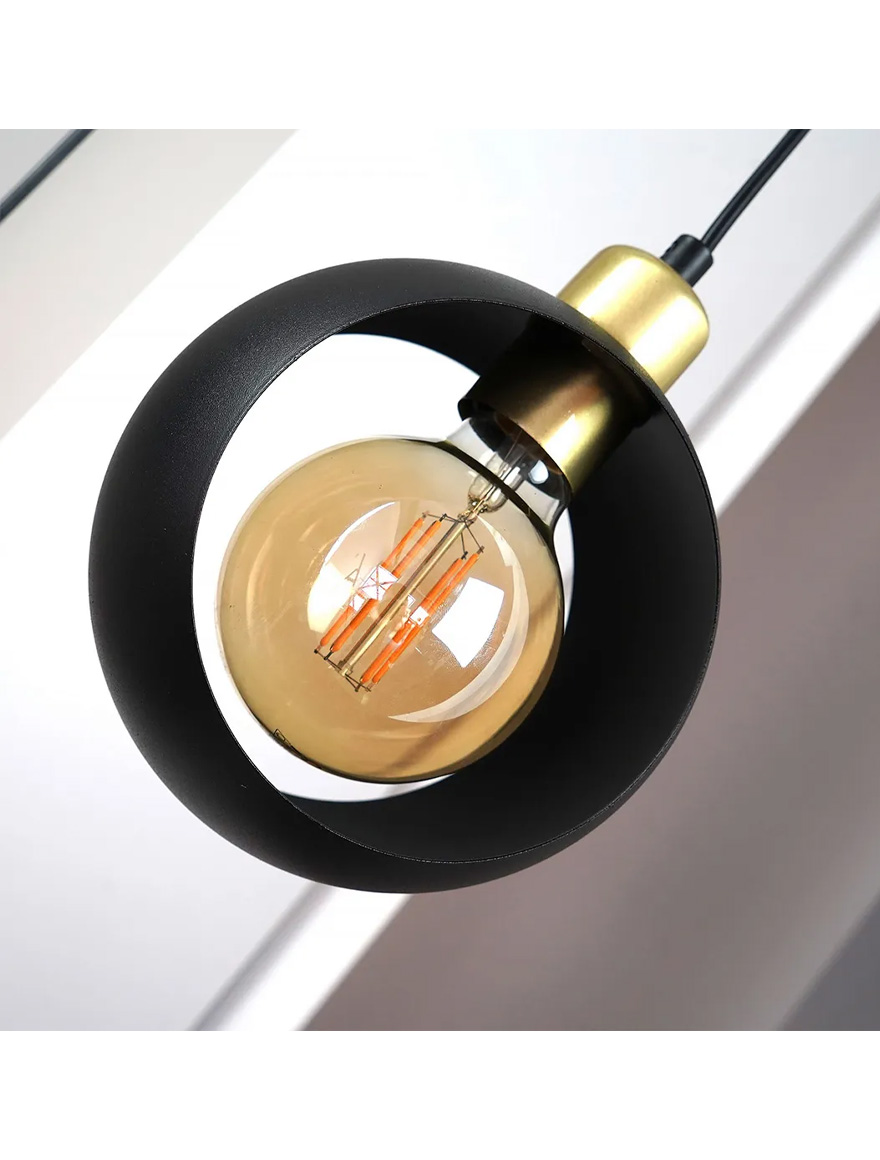 Бра CYKLOP 1xE27 макс 60Вт черный TK-LIGHT