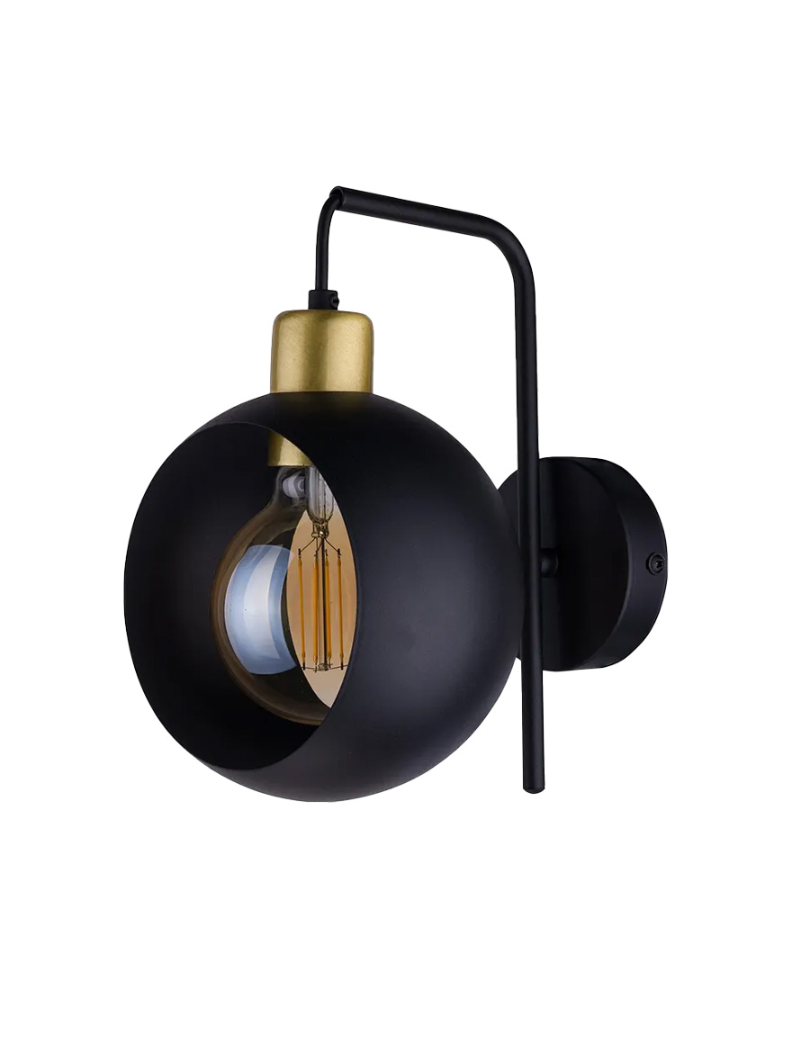 Бра CYKLOP 1xE27 макс 60Вт черный TK-LIGHT
