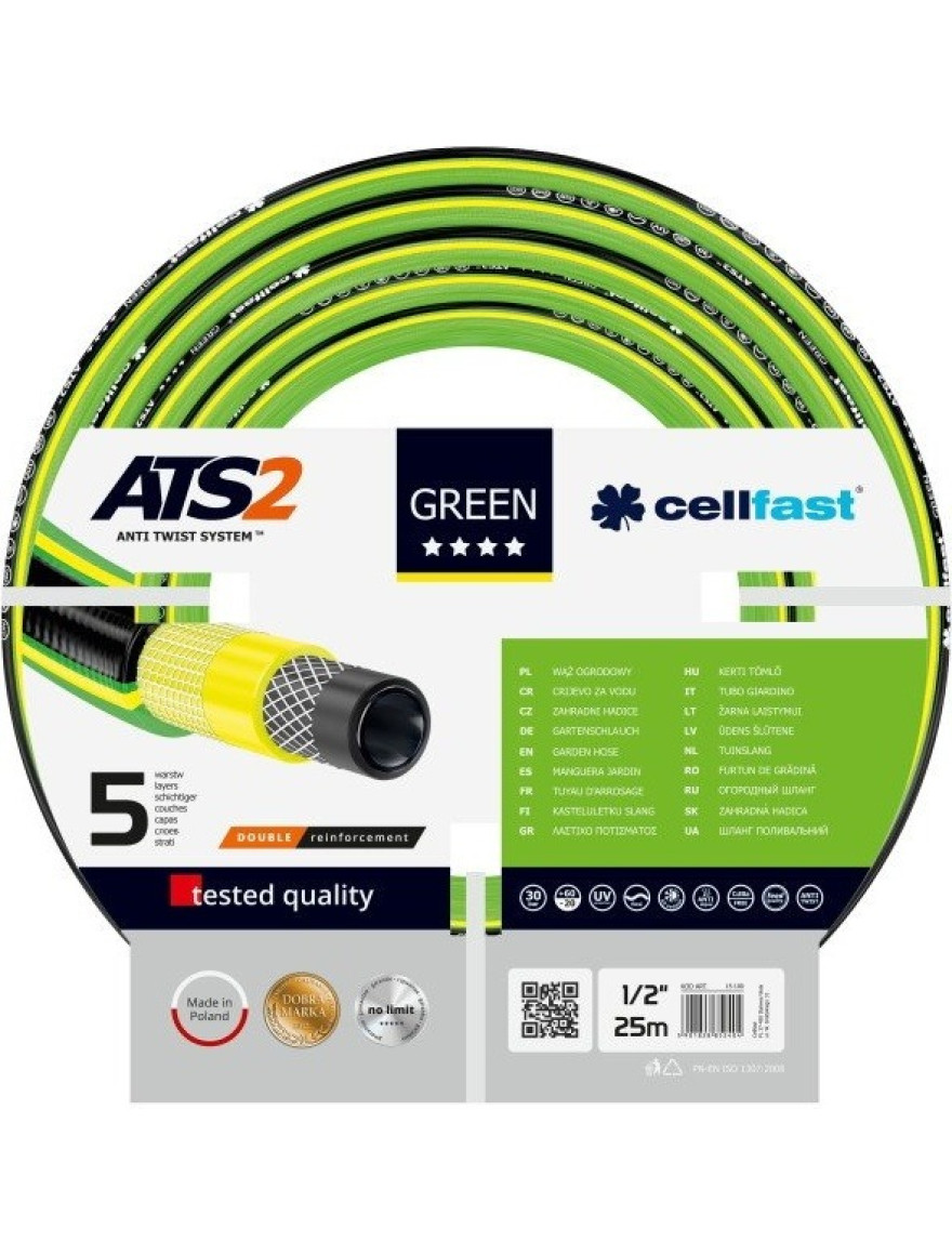 34838 Furtun de gradina GREEN 1/2 (25m) Cellfast