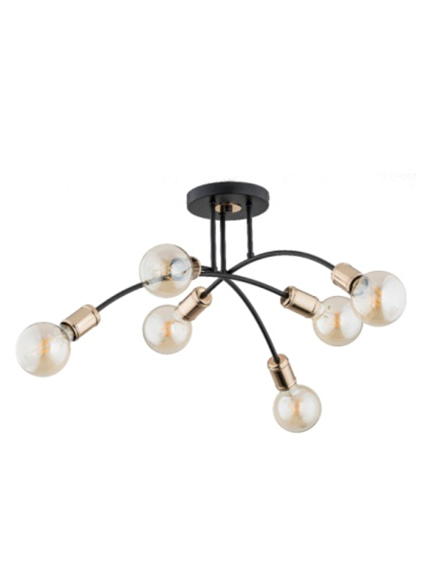 Lustră LANTI 6xE27 max 60W gold ALFA