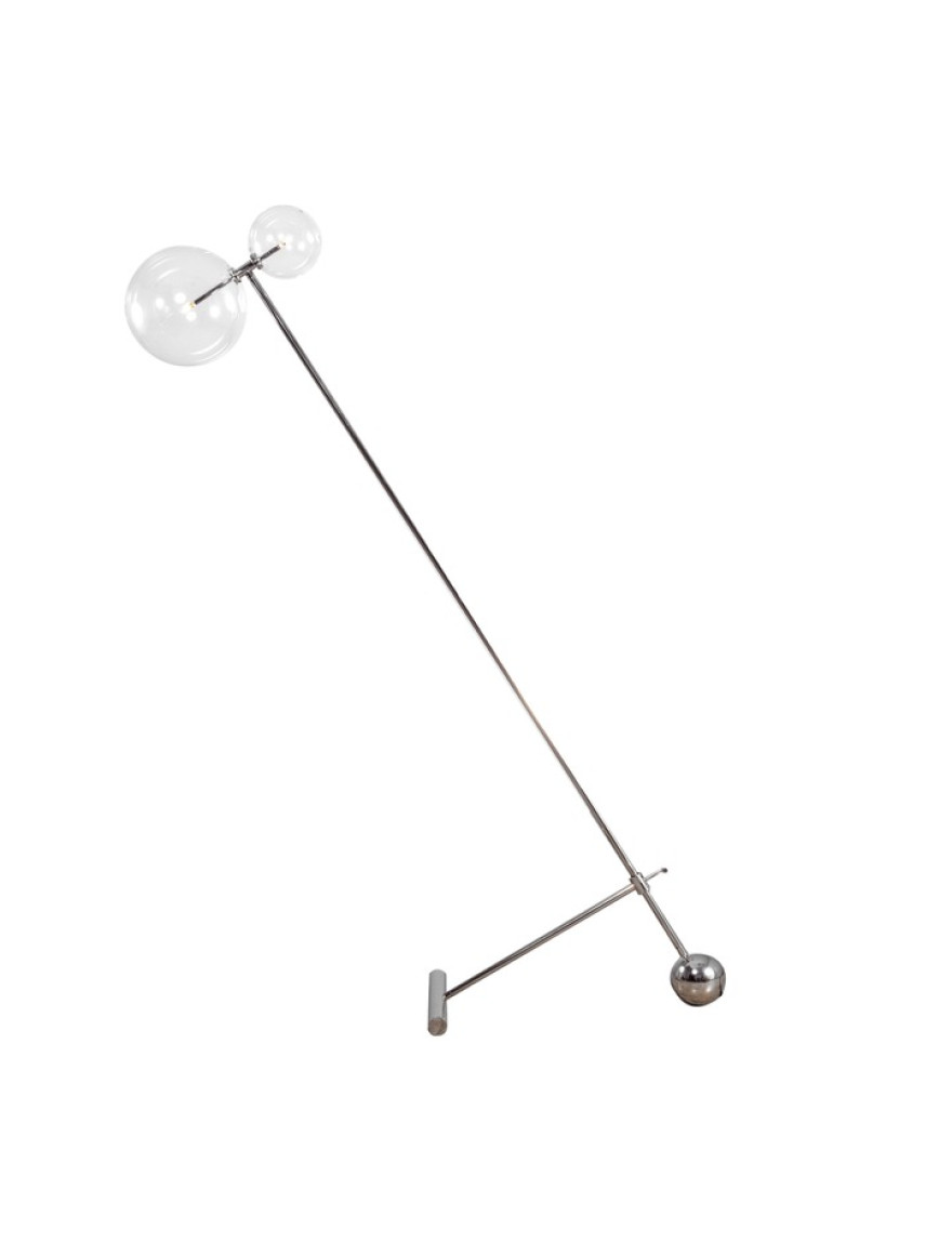 Lampadar JH-868-LB 1200x170cm,G4x2, Metal+Glass,Trasp+Wh LuminaLed