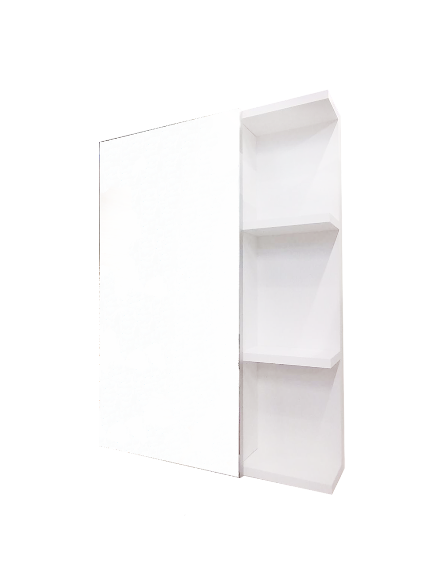 Oglindă cu dulap 80x60 cm Albă 1511247