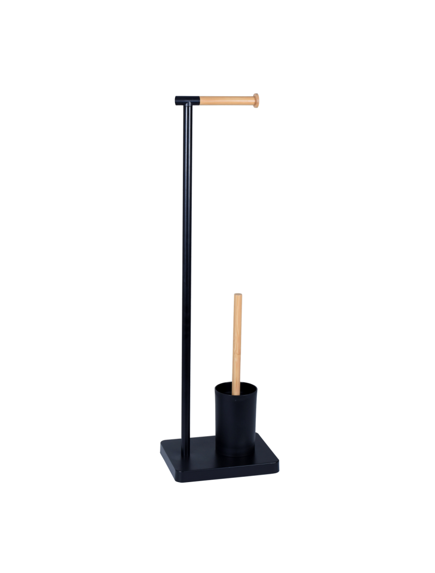 Suport staționar cu perie WC p/u hârtie igienică 07993