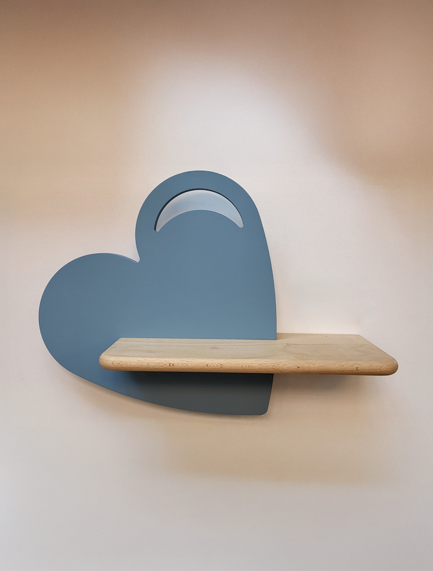 Aplică LED HEART 5W 4000K fără întrerup. blue CANDELLUX