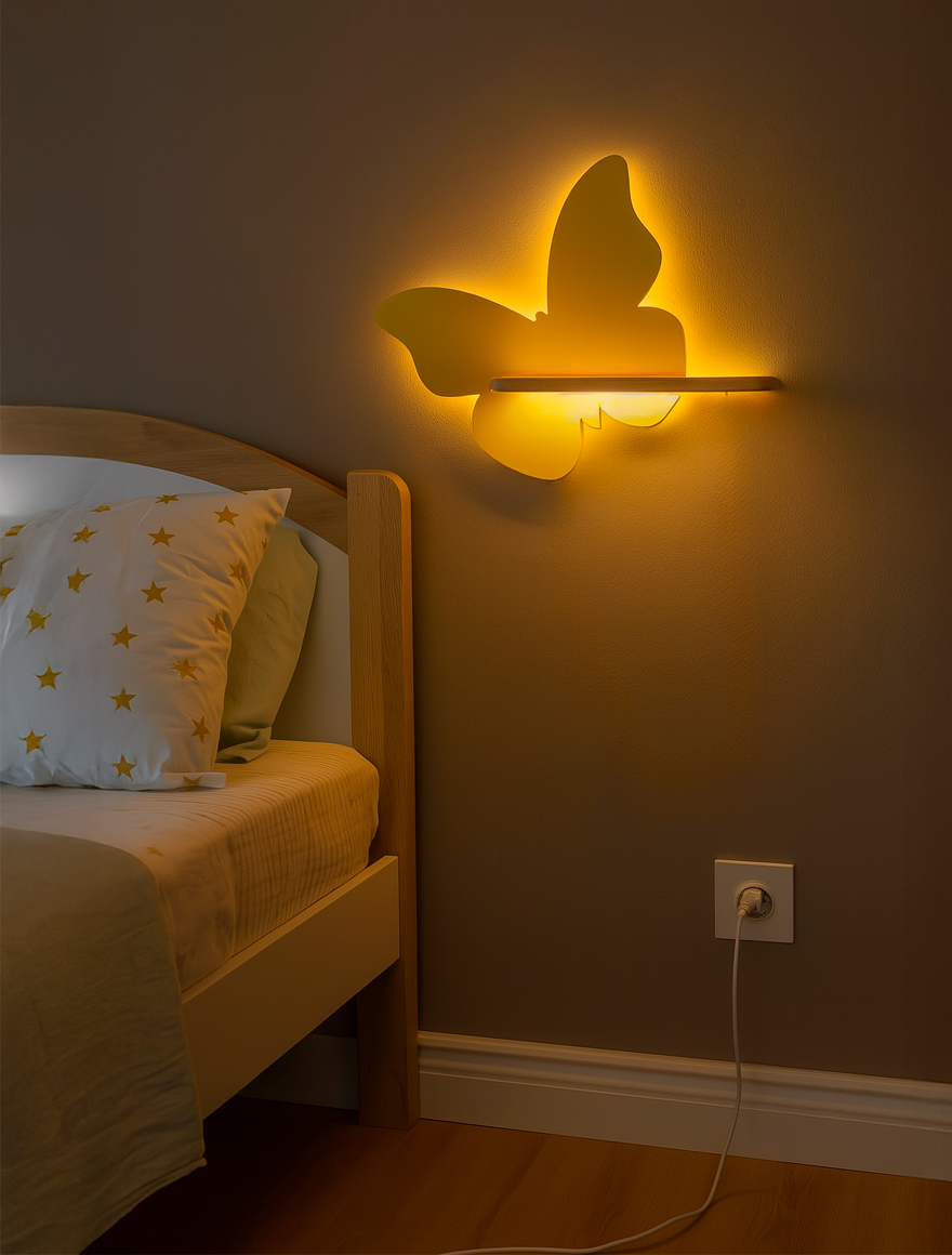 Aplică LED BUTTERFLY 5W 4000K fără întrerup. golden CANDELLUX