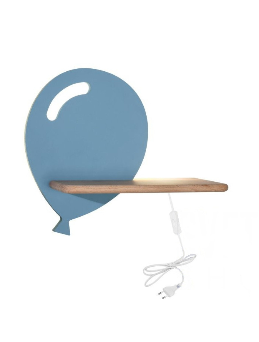 Aplică LED BALLOON 5W 4000K fără întrerup. blue CANDELLUX