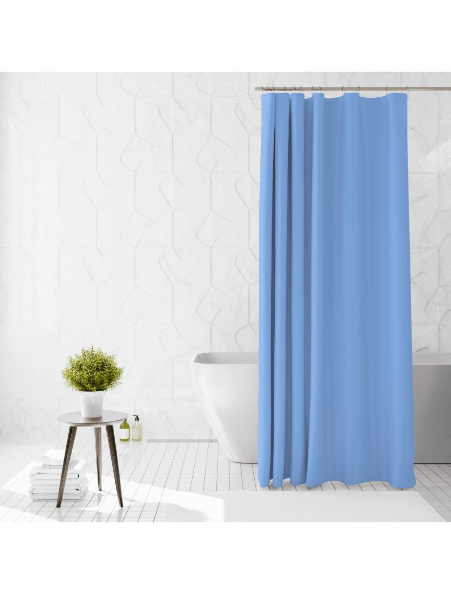 Perdea duș 200x180 UNI albastră, 03510