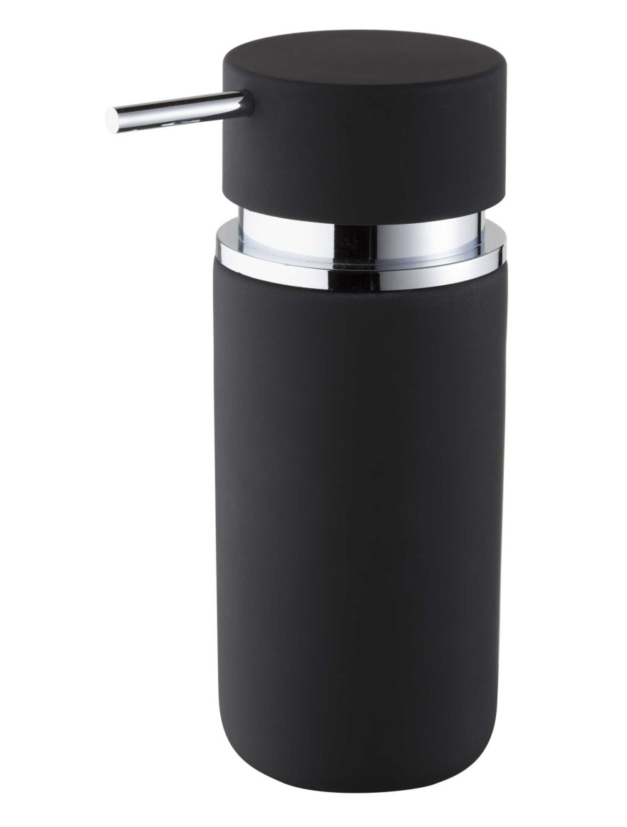 Dozator rotund săpun, negru (ceramică) 06593