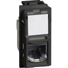 KG4279C5E Розетка интернет RJ45 UTP кат.5E 1M черная (Living NOW)