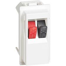 KW4294 Розетка для динамика 1M/1 колонка белая (Living NOW)