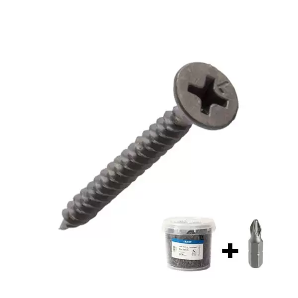 Șurub 3,5x35  metal p/u rigips cu bit PH2/25 în căldare (1800buc) "LIDER", 001605