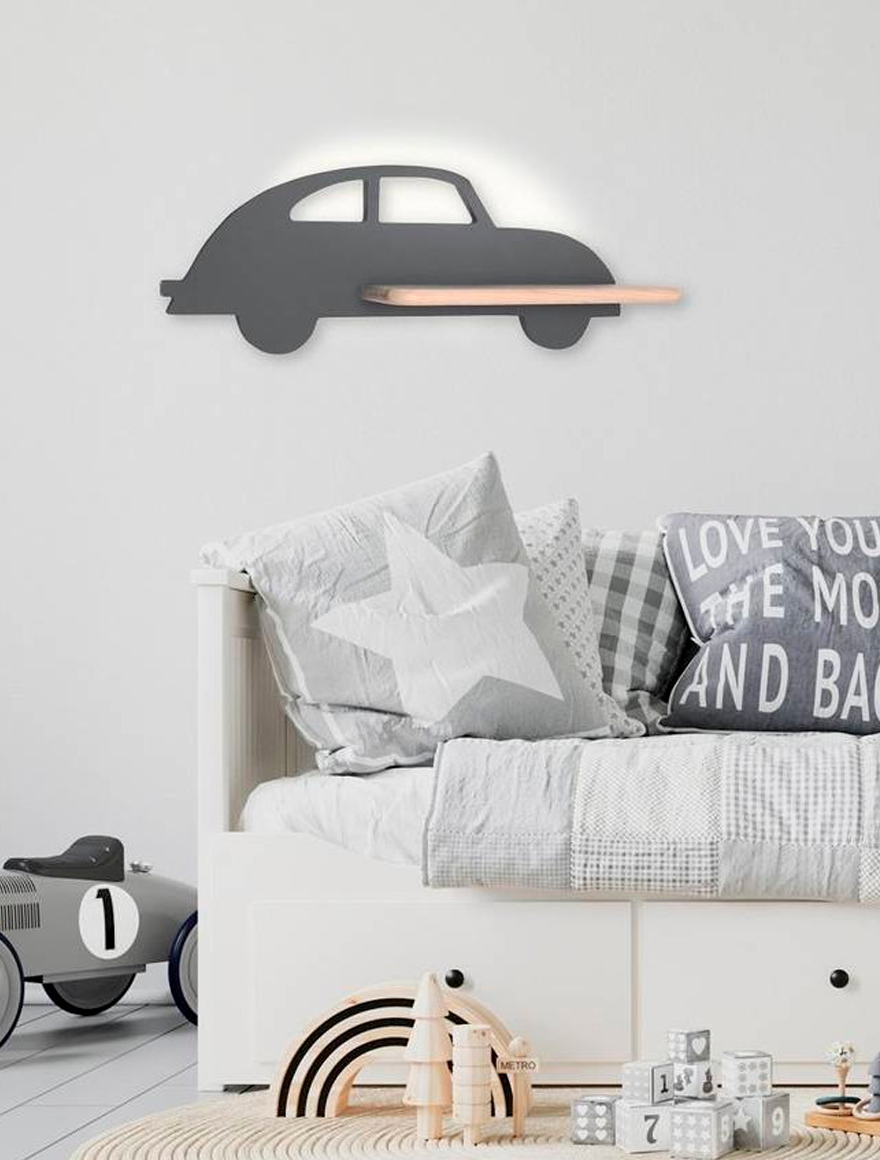 Aplică LED CAR 5W 4000K cu întrerup. gray CANDELLUX