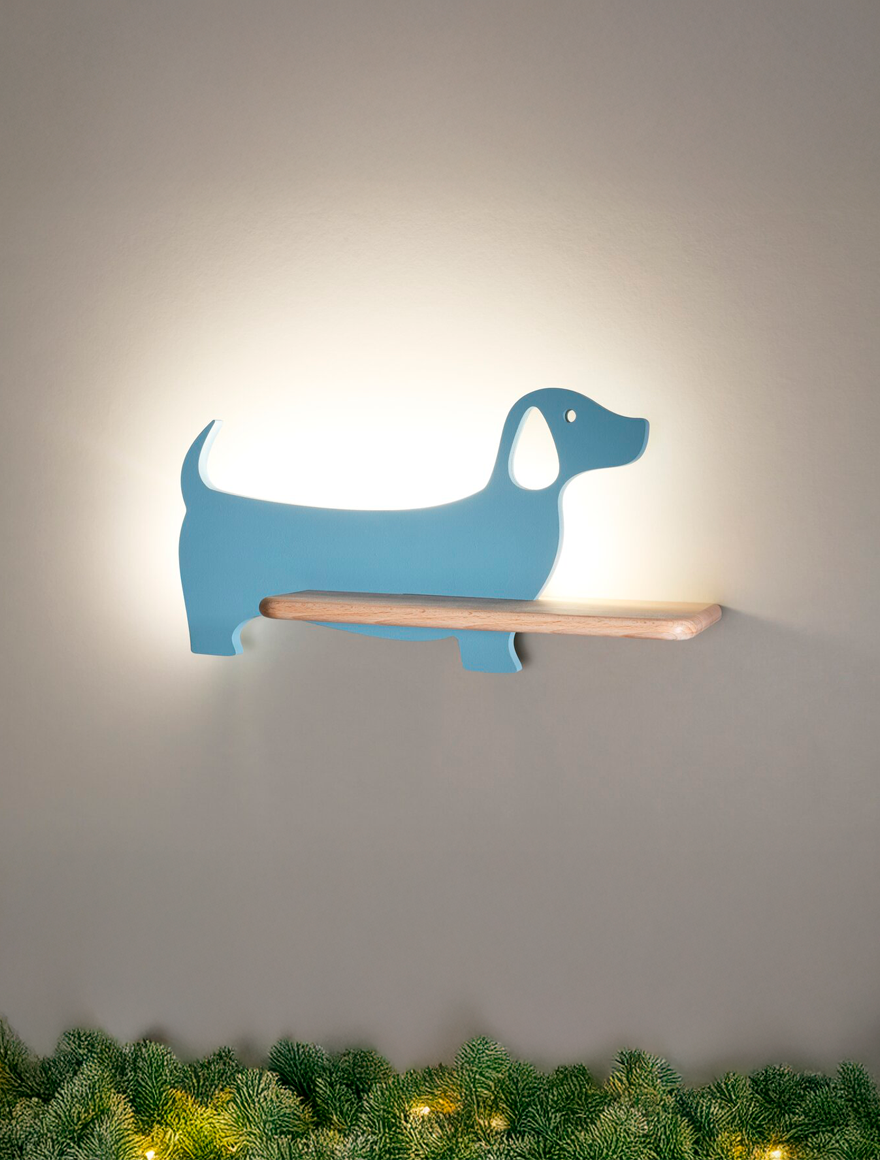 Aplică LED DOG 5W 4000K fără întrerup. blue CANDELLUX