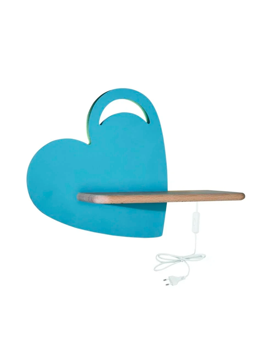 Aplică LED HEART 5W 4000K cu întrerup. blue CANDELLUX