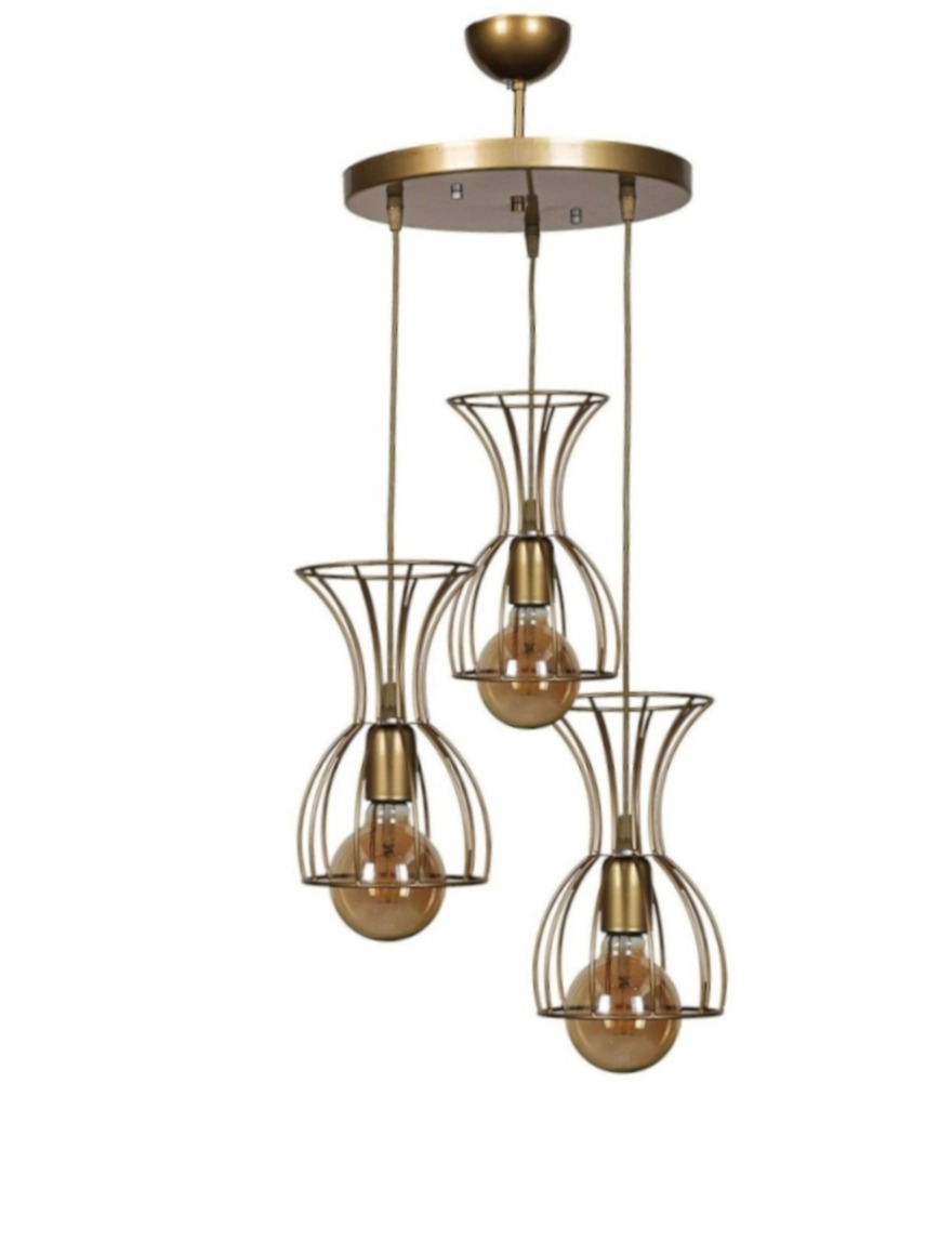 * Lustră ANAFOR 3xE27 Max 60W Vintage+honey Begusa