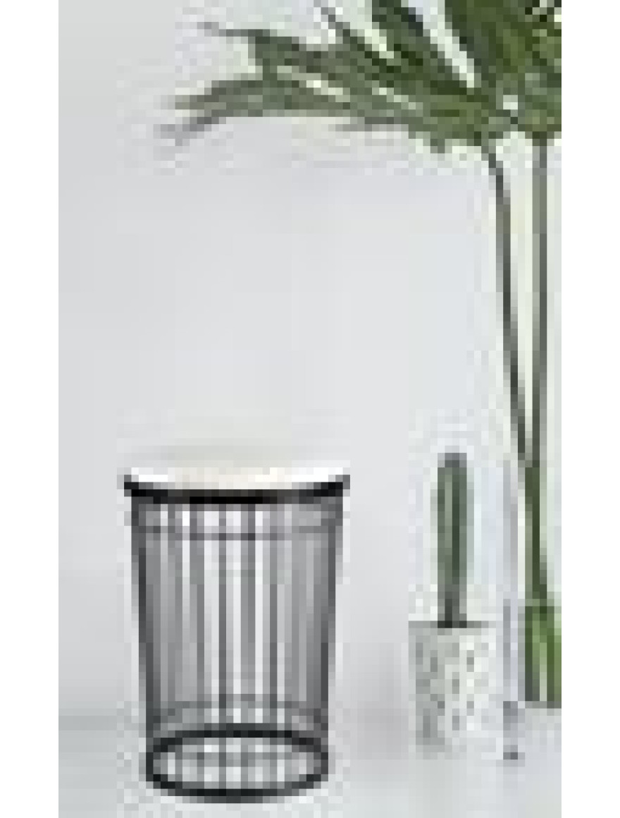 * Scaun puf SIMGE h47xd40 negru+bej Begusa