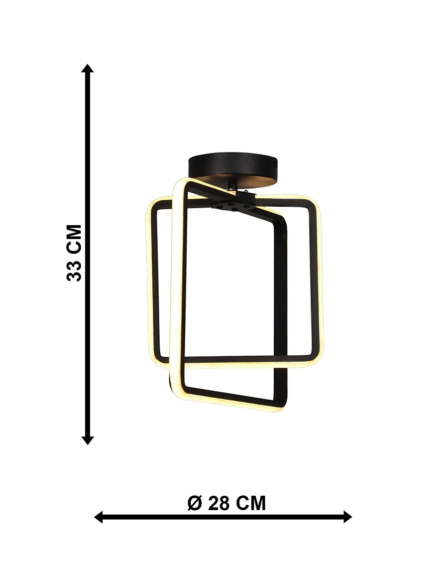 * Lustră LED VEGA 1x36W 4000K black Begusa