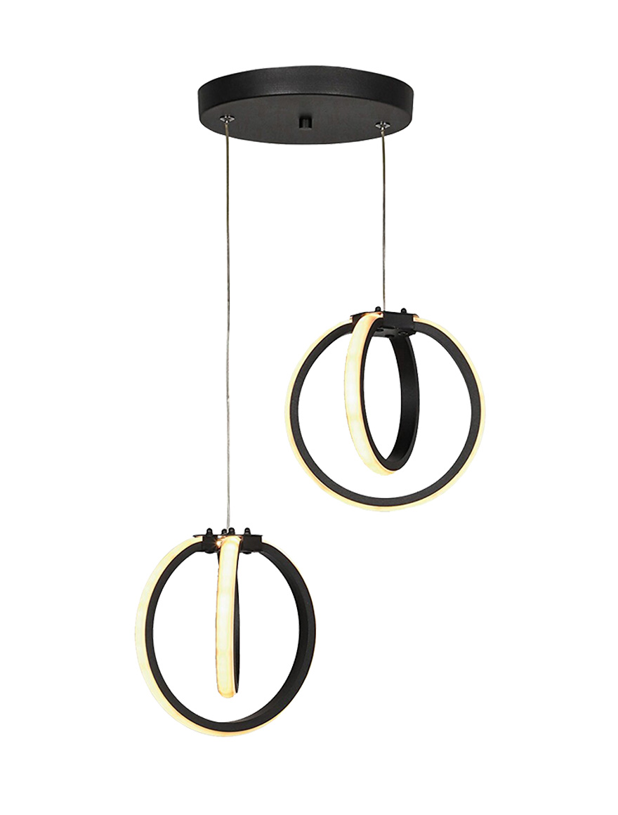 * Lustră LED SEZEN 2x24W 4000K black Begusa