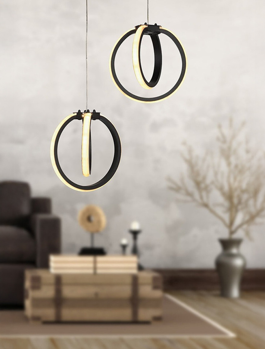 * Lustră LED SEZEN 2x24W 4000K black Begusa 2