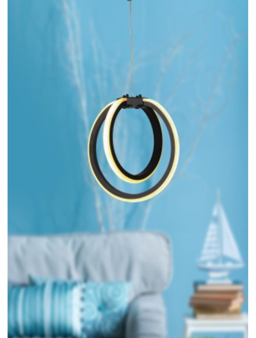 * Suspensie LED SEZEN 1x24W 4000K black Begusa