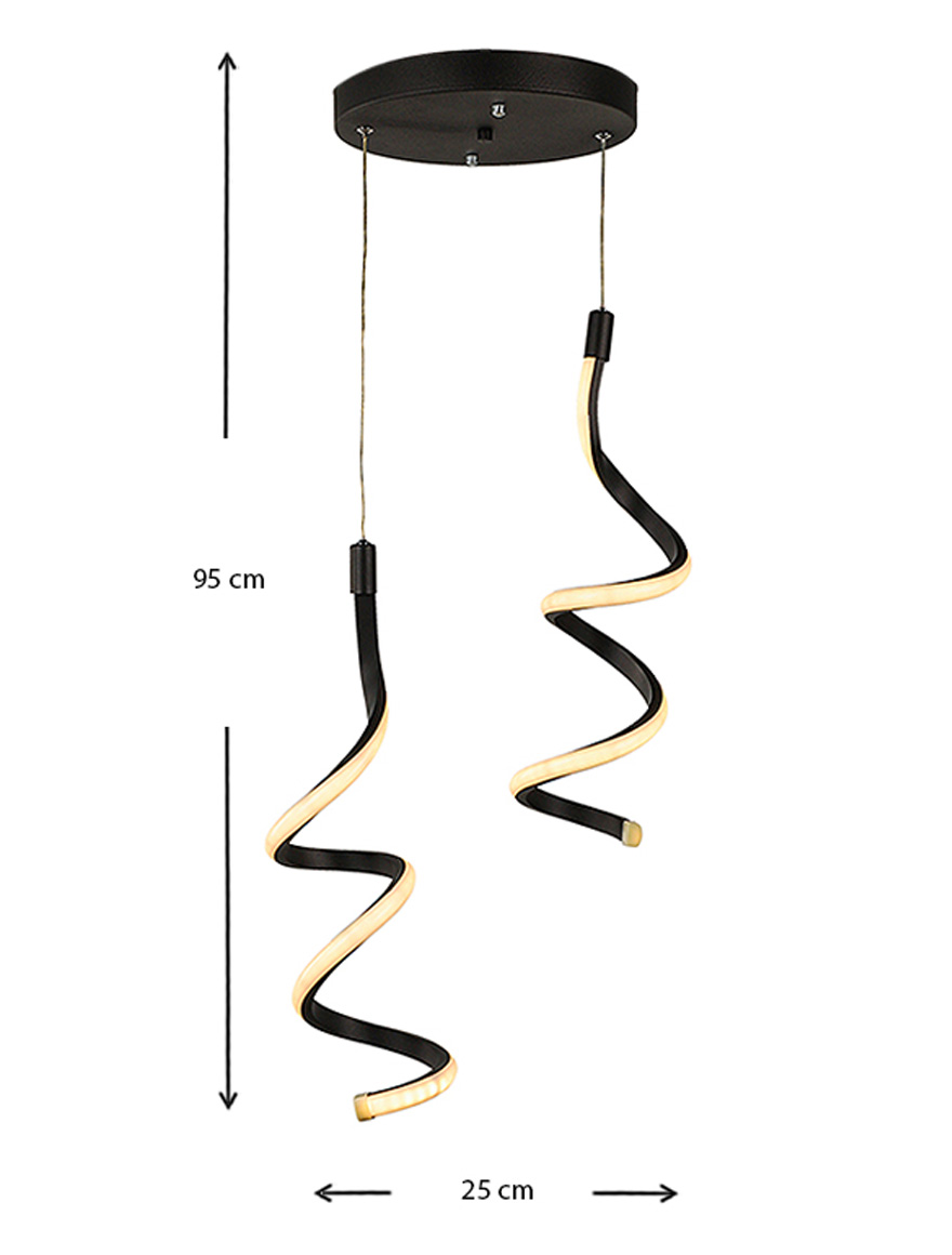 * Lustră LED HILTON 2x24W 4000K chrome Begusa