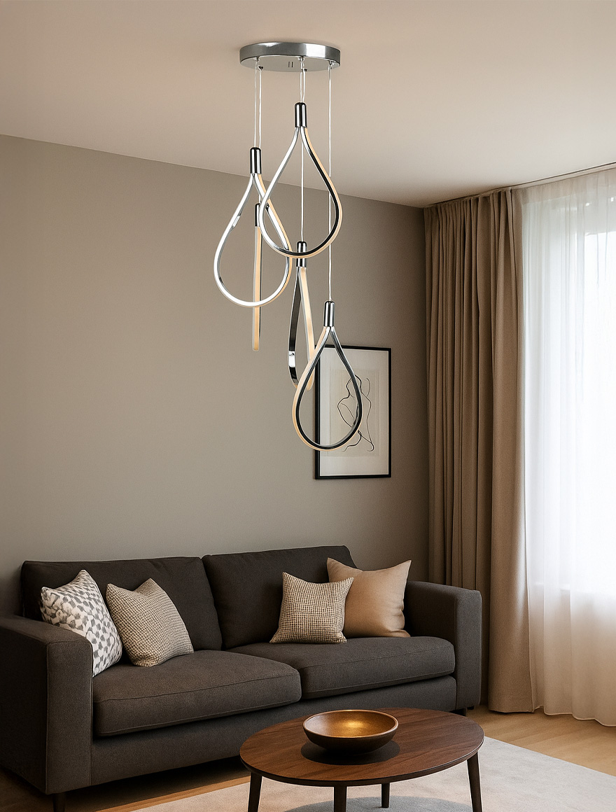 * Lustră LED TREND 5x24W 3000K-6000K chrome Begusa