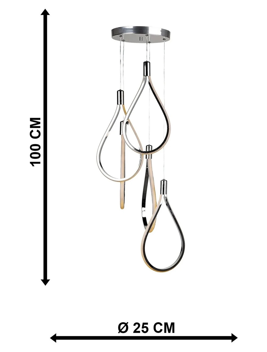 * Lustră LED TREND 5x24W 3000K-6000K chrome Begusa