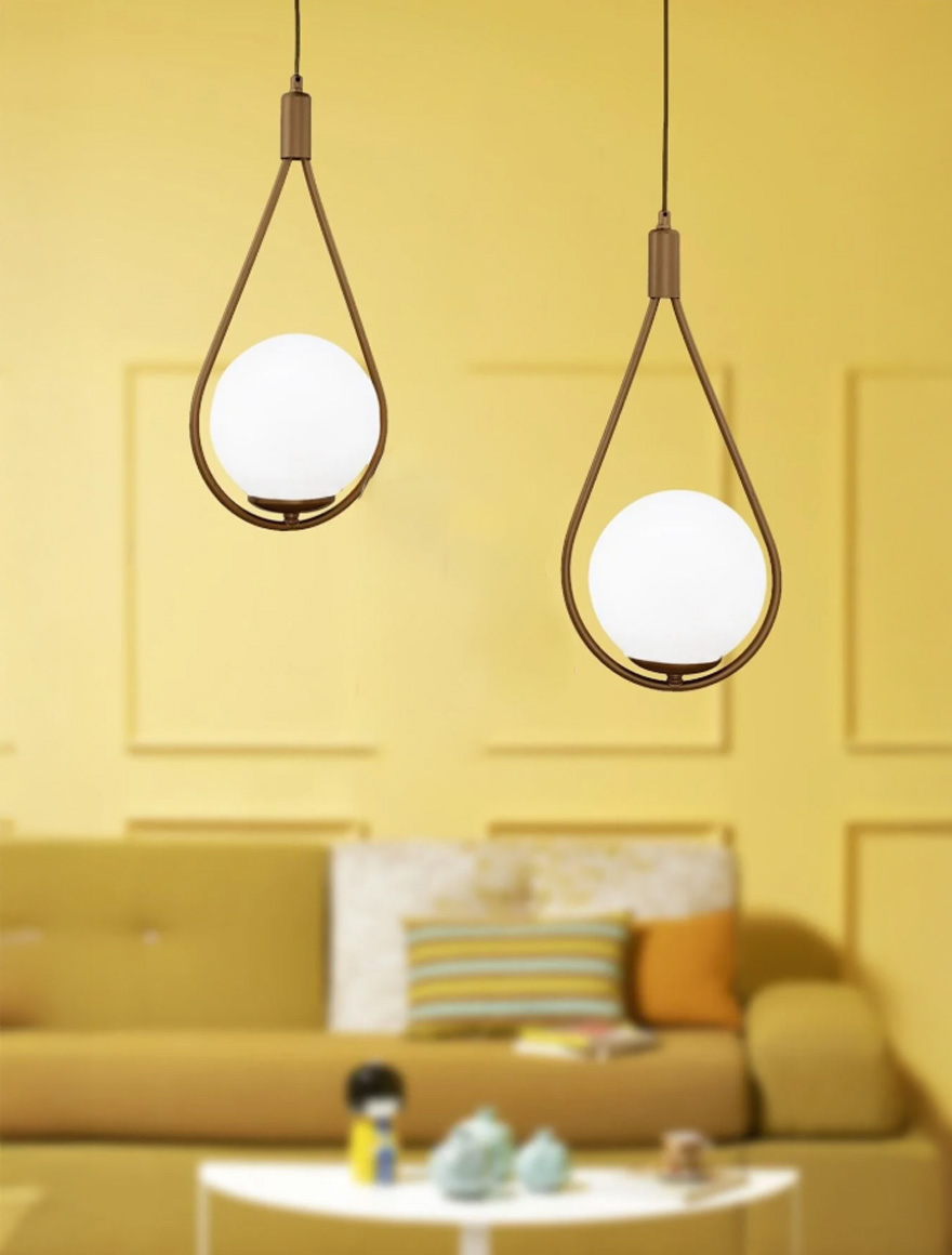 * Lustră MEKSIKA 2xE27 Max 60W Gold+white Begusa