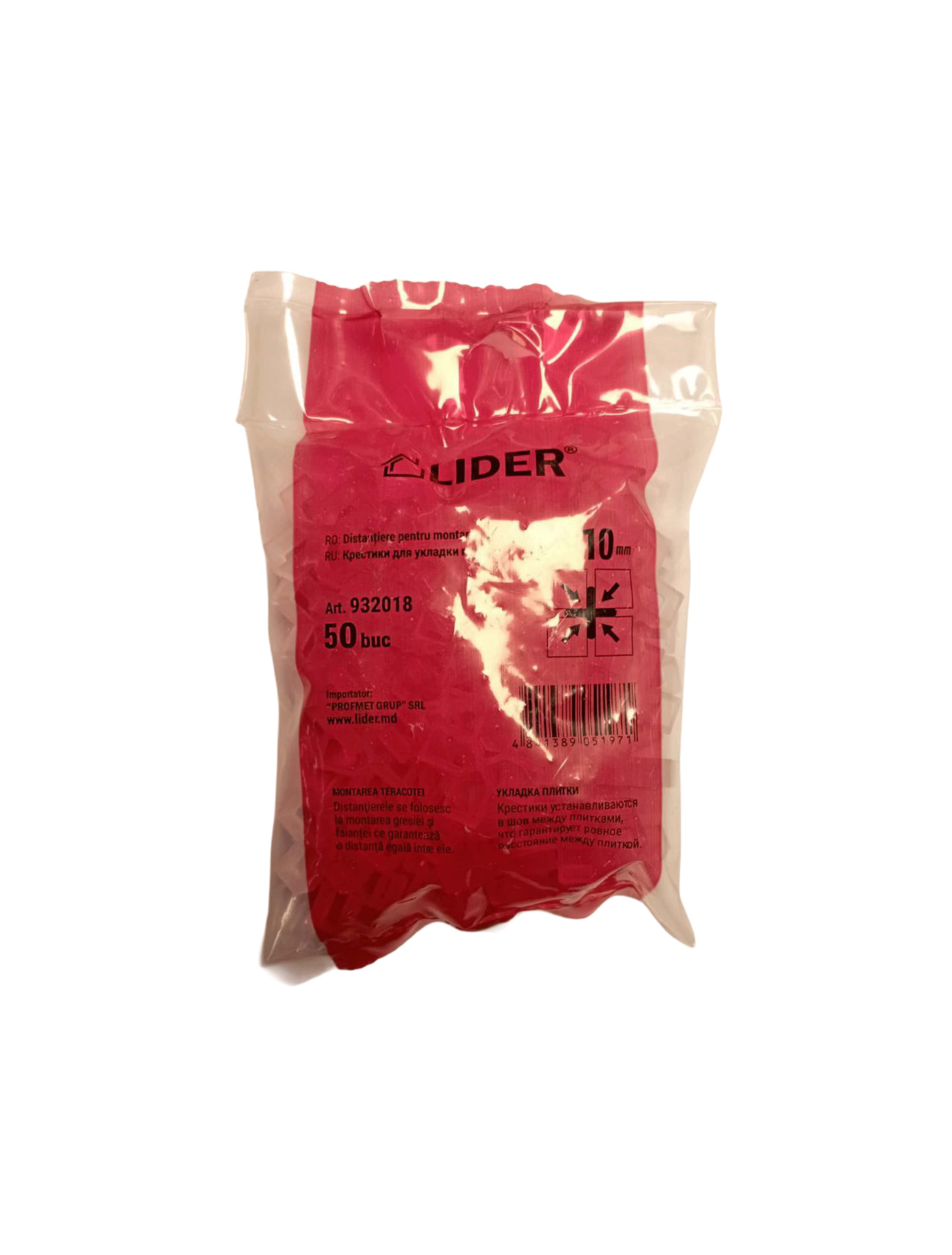 932018 Distanțiere p/u montarea teracotei 10,0mm 50buc.