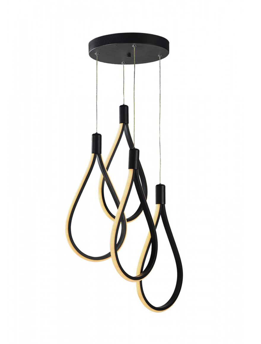 * Lustră LED TREND 4x24W 4000K black Begusa