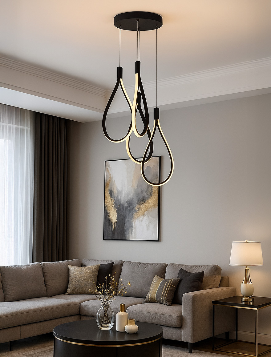 * Lustră LED TREND 4x24W 4000K black Begusa 2