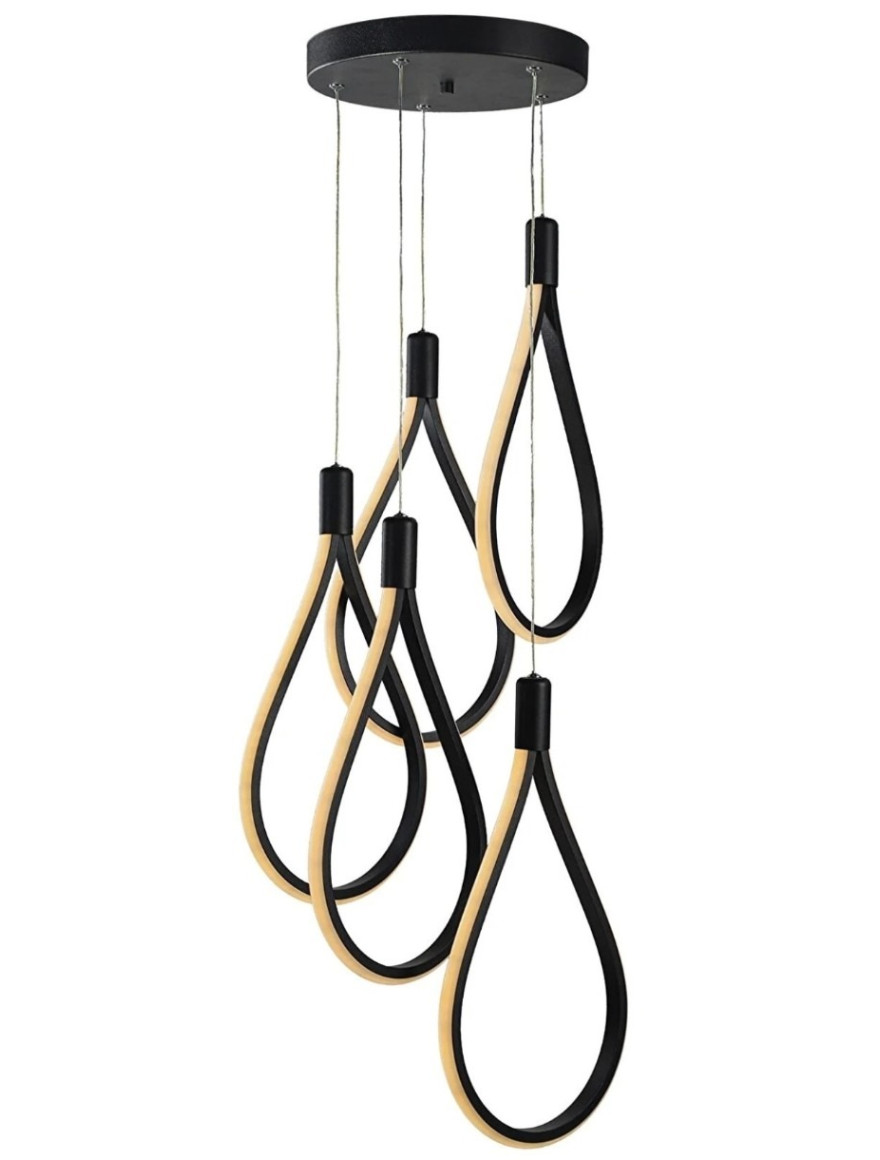 * Lustră LED TREND 5x24W 4000K black Begusa