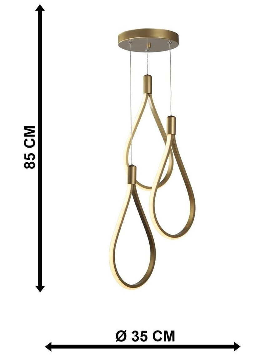 * Lustră LED TREND 3x24W 4000K antique Begusa