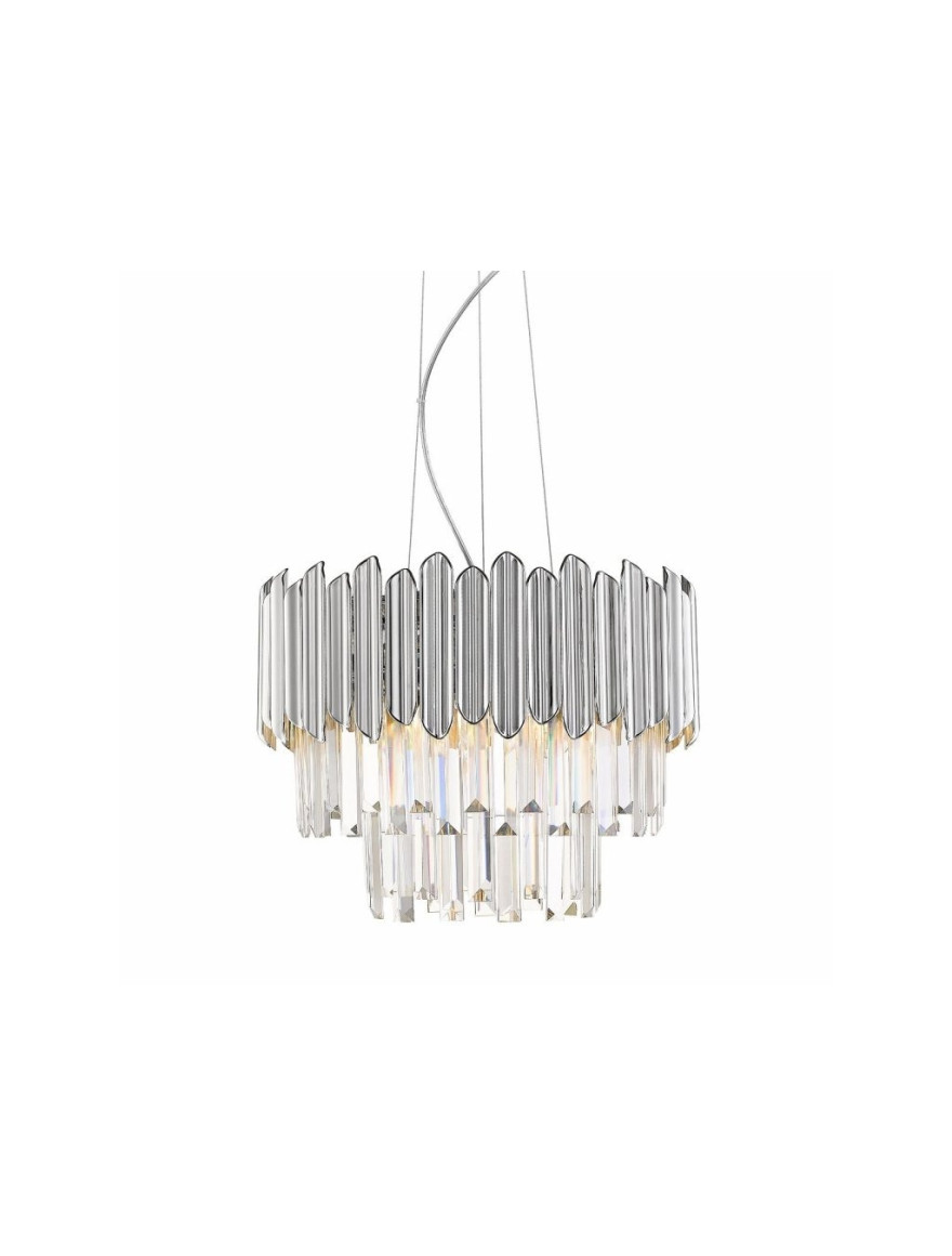 * Lustră GLADIUS P0535-05B-F4AC 5XE14 max 40w chrome cristal ZUMALINE