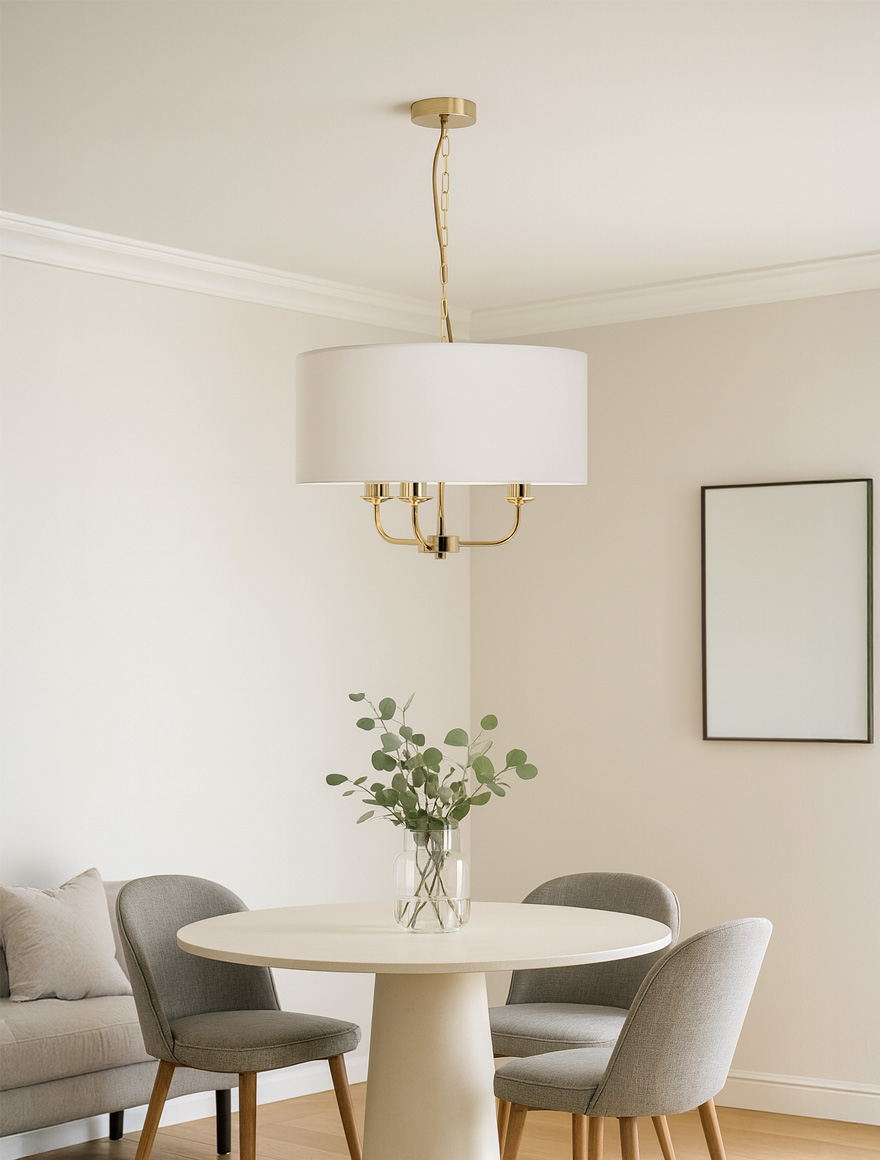 Lustra ROCCO 6231Z-H06 3xE27 max 40W white gold ZUMALINE